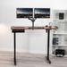 Vivo Height Adjustable Standing Desk Wood/Metal in Black | 59 W x 23.6 D in | Wayfair DESK-KIT-1B6D-A2