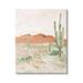 Stupell Industries Cactus Plants Dry Desert Scene Distant Cliffs by Lanie Loreth - Painting Canvas in Brown/Green/White | Wayfair ao-973_cn_24x30