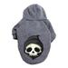 Dog Winter Warm Hoodies Small Cat Dog Outfit Pet Apparel Clothes Cute Puppy Sweatshirt Pet Pullover Grey 9X-Large