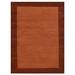 Hand Tufted Wool Area Rug Contemporary Red Brown K00201 - 5'x8'