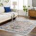 Blue/Brown 90 x 60 x 0.12 in Area Rug - Langley Street® Mittler Oriental Machine Woven Area Rug in Brown/Blue/Ivory | Wayfair