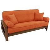 Gracie Oaks Oshan T-Cushion Sofa Slipcover, Polyester in Orange/Brown | 9 H x 75 W x 54 D in | Wayfair E6D843E683444F51A81F87AEE2779B86