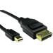 PRO SIGNAL 8K Mini DisplayPort to DisplayPort 1.4 Male to Male Lead 0.5m Black