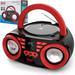 Pyle Portable CD Player Boombox with AM/FM Stereo Radio - Wireless BT Streaming & Enhanced Sound