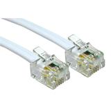 RARAION - White RJ11 Plug to Plug ADSL/ Broadband Cable - 3m