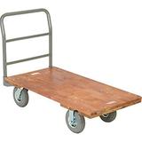 Global Industrial 48 x 24 in. Hardwood Deck Platform Truck - 1200 lbs 8 in. Pneumatic Casters