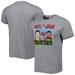 Men's Homage Tom Brady & Mike Evans Heather Gray Tampa Bay Buccaneers NFL Jam Tri-Blend T-Shirt