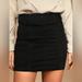 Free People Skirts | Black Denim Free People Mini Skirt | Color: Black | Size: 2