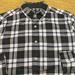 American Eagle Outfitters Shirts | Black Gray Plaid Aeo American Eagle Outfitters Classic Fit Button Down Shirt M | Color: Black/Gray | Size: M