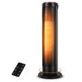 Tower Space Heater,2000W Portable Electric Ceramic Fan Heater,3 Heat Modes Energy Efficient and Practical,120°Oscillating Electric Heater with Remote Control and 9H Timer for Indoor