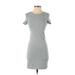 Old Navy Casual Dress - Mini: Gray Solid Dresses - Women's Size X-Small