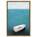 Oliver Gal Lost Coast - Graphic Art on Canvas in Blue/White | 31.5 H x 21.5 W x 1.2 D in | Wayfair 46206_20x30_CANV_PSGLD