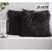 SR-HOME Pack Of 2 Faux Fur Throw Pillow Covers Cushion Covers Luxury Soft Halloween Decorative Pillowcase Fuzzy Pillow Covers For Bed/Couch Acrylic | Wayfair