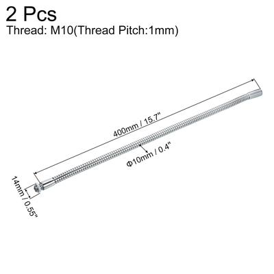 2x Microphone Gooseneck, M10 Thread Metal Universal Hose Flexible Arm