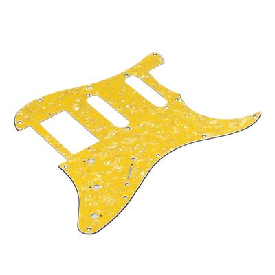 Guitar Pickguard 2 Single Pickup 1 Double Coil for Guitar Yellow - 225*285*2.4mm