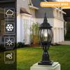 Outdoor 1/3 Light Post Lantern with Pier Mount Base(Pack 1 or 2)