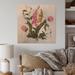 Winston Porter Vintage Bouquet w/ Wildflowers & Herbs I - Traditional Wall Art - Natural Pine in Brown/Green/Pink | 16 H x 16 W x 1 D in | Wayfair