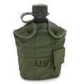 Military Water Canteen 1L Army Military Water Bottle Camping Hiking Canteen Cup Portable for Outdoor