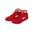 Zodanni Boys Anti Slip Round Toe Boxing Shoes Kids Gym Comfort Ankle Strap Combat Sneaker Fighting Sneakers Red-1 4.5Y