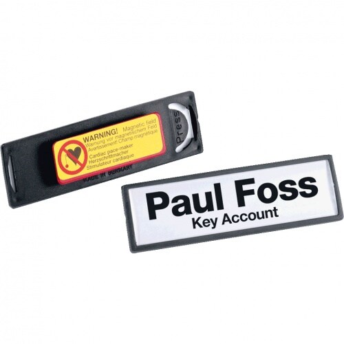 Schild I DURABLE Namensschild CLIP CARD mit Magnet, Kunststoff, 67x17mm, 25/VE Image