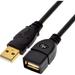 USB 2.0 - USB Extension Cable (10 Feet) - A Male to A Female with Gold-Plated Contacts