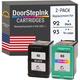 Remanufactured Ink in The USA Cartridge Replacements for HP 92 C9362 & HP 93 Color C9361 for Printers HP