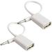 AUX to USB Adapter 3.5mm Male Aux Audio Jack Plug to USB 2.0 Female Converter Cord Converter Cable 2PACK Only Work