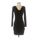 Forever 21 Cocktail Dress - Mini: Black Solid Dresses - Women's Size Small