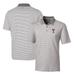 Men's Cutter & Buck Gray Georgia Tech Yellow Jackets Forge Tonal Stripe Stretch Polo