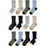 GOLDTOE Baby and Toddler Boy Stanton Crew Dress Socks 12-Pack Sizes 12M-5T