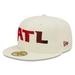 Men's New Era Cream Atlanta Falcons Chrome Color Dim 59FIFTY Fitted Hat