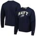 Men's League Collegiate Wear Navy Midshipmen 1965 Arch Essential Lightweight Pullover Sweatshirt