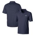Men's Cutter & Buck Navy Old Dominion Monarchs Forge Pencil Stripe Stretch Polo