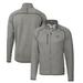 Men's Cutter & Buck Heather Gray Northwestern Wildcats Mainsail Sweater-Knit Full-Zip Jacket
