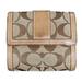 Coach Bags | Coach Vintage Hampton Signature Compact Clutch Trifold Wallet Khaki Camel Tan | Color: Brown/Tan | Size: Os