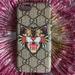 Gucci Accessories | Gucci - Gg Supreme - The Angry Cat - Case For Iphone Se (Current), Se 2020, 7, 8 | Color: Black/Tan | Size: Iphone 7, 8, Se 2020, Se Current Model