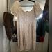 American Eagle Outfitters Dresses | Babydoll Dress | Color: Cream/Tan | Size: L