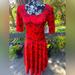 Lularoe Dresses | Lularoe Nicole Dress Brand New Size Medium M Red Black | Color: Black/Red | Size: M