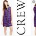 J. Crew Dresses | Jcrew Jacquard Midnight Floral Shift Dress Size 4 | Color: Blue/Purple | Size: 4