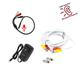 Evertech CCTV Microphone Set for Security System 25ft Video and Power Cable and 12V DC Adapter