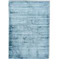 Teppich TOM TAILOR HOME "Shine uni" Teppiche Gr. B/L: 65 cm x 135 cm, 8 mm, 1 St., blau (aquablau) Esszimmerteppiche