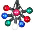 Novelty Lights 25 Foot G50 Outdoor Globe Patio String Lights - Set of 25 G50 Globe Bulbs Multi