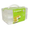 Snapware 2-Layer Snap N Stack Food Storage w/ Egg Holder Trays - 4 Pack Plastic | 11 H x 13 W x 10 D in | Wayfair 1098734_4