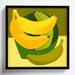 Birch Lane™ Julina Bananas - Painting on Paper in Green/Yellow | 16 H x 16 W x 1.25 D in | Wayfair D9C512FA84254CD6921DFE0FA7710629