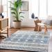 Eben 5' x 7'6" Cotton Bone/Royal Denim/Pewter/Dark Gray/Smoke/Navy/Light Blue/Charcoal/Medium Gray/Off White Area Rug - Hauteloom