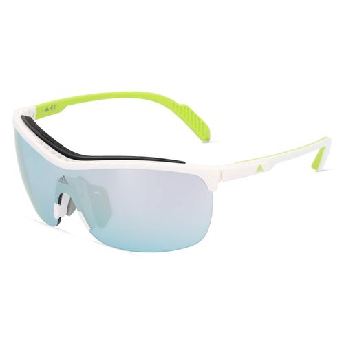 Adidas SP0043 Unisex-Sonnenbrille Vollrand Monoscheibe Kunststoff-Gestell, weiß
