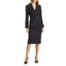 Nested Belted Jacket And Skirt - Black - Tahari Dresses