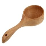 BESTONZON 1PC Bath Sauna Wooden Ladle Multipurpose Wooden Bathing Scoop Kitchen Water Spoon