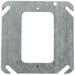 Thomas & Betts 52C0 Pre-Galvanized Steel 1-Gang Flat Single Device Cover 4 Inch x 4 Inch Steel City
