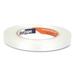 Shurtape GS 490 Economy Grade Fiberglass Reinforced Strapping Tape 0.47 x 60.15 yds White 72/Carton (101228)